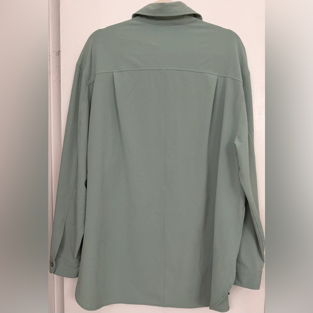 ALO Yoga Dreamscape Button Down Long Sleeve Seafoam Green Size Medium - Picture 5 of 8